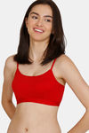 Rosaline Girls Single Layered Non Wired Full Coverage Beginner Bra - Barbados Cherry — thumbnail 1